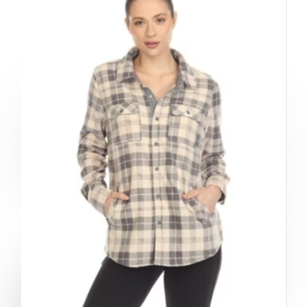 ONEILL Plaid Button-Up Shirt.Size L